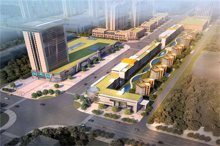 标准北辛学区赵王河小区三室学校正对门